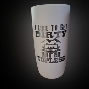 Custom laser engraved travel tumbler